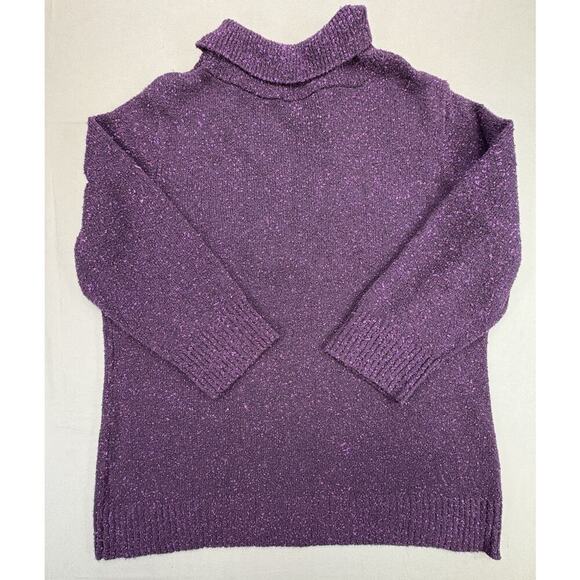 Christopher & Banks Cardigan Woman’s Size Small Purple Button Up Long Sleeve - Picture 2 of 8